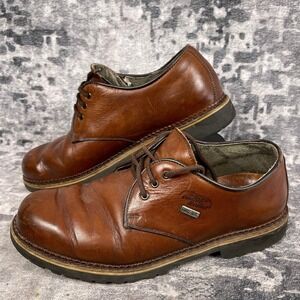 Meindl Active Leather Shoes Mens Size 11 Brown Gore Tex Waterproof German Oxford